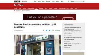 
                            8. Danske Bank customers in NI hit by IT problems - BBC News