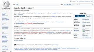 
                            7. Danske Bank (Norway) - Wikipedia