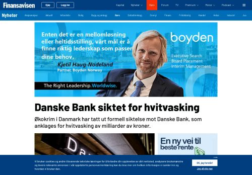 
                            9. Danske Bank siktet for hvitvasking - Hegnar