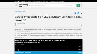 
                            10. Danske Investigated by SEC as Money Laundering Case ...