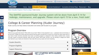 
                            12. DANTES - College & Career Planning (Kuder Journey)