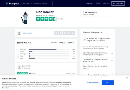 
                            13. DanTracker Reviews | Read Customer Service Reviews of dantracker ...
