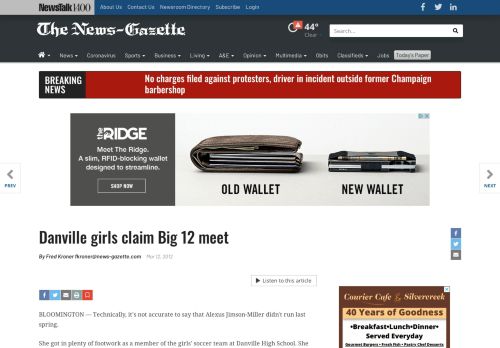 
                            13. Danville girls claim Big 12 meet | News-Gazette.com