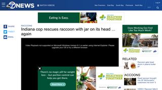 
                            7. Danville, Indiana cop Josh Gauger rescues raccoon with jar on its ...