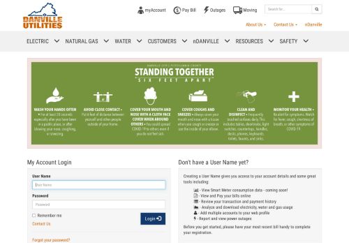 
                            8. Danville Utilities :: My Account Login