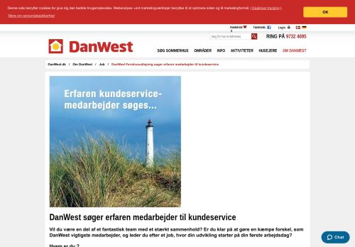 
                            10. DanWest Feriehusudlejning søger erfaren medarbejder med ...