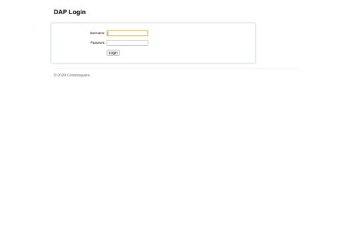 
                            13. DAP Login - Commsquare