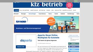 
                            5. daparto: Neuer Online-Marktplatz für Autoteile