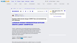 
                            3. Dapatkan COIN otomatis dengan COINPOT dan coin bertambah tiap hari ...