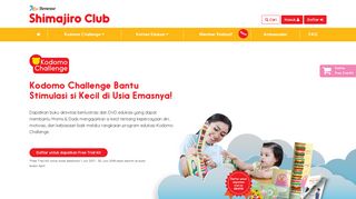 
                            4. Dapatkan Free Trial Kit - Shimajiro Club Indonesia
