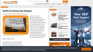 
                            11. DaPhi im Dienste des Bürgers - openPR