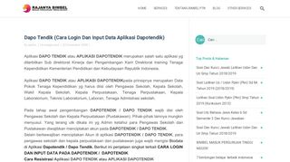 
                            9. Dapo Tendik (Cara Login Dan Input Data Aplikasi Dapotendik ...