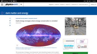
                            9. Dark energy emerges when energy conservation is violated ...