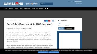 
                            11. Dark Orbit: Drohnen für je 1000€ verkauft - Gamezone