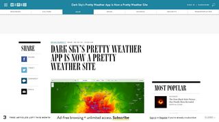 
                            7. Dark Sky's Pretty Weather App Is Now a Pretty Weather Site | WIRED