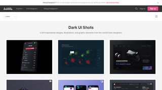 
                            3. Dark Ui Designs on Dribbble