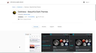 
                            5. Darkness - Beautiful Dark Themes - Google Chrome