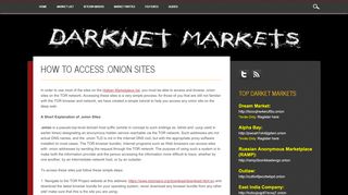 
                            11. Darknet Markets | How to access .onion sites