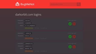 
                            5. darkorbit.com passwords - BugMeNot