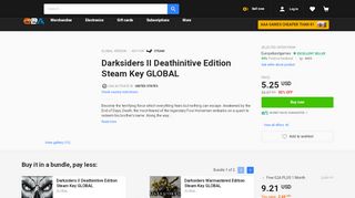 
                            7. Darksiders II Deathinitive Edition Steam Key GLOBAL - G2A.COM