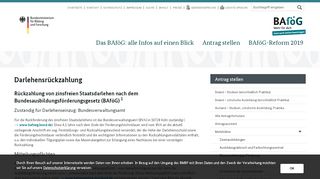 
                            10. Darlehensrückzahlung - BAföG