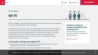 
                            4. Darmowe Wi-Fi podczas lotów z Norwegian | Norwegian