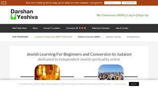 
                            2. Darshan Yeshiva — Conversion to Judaism online and education