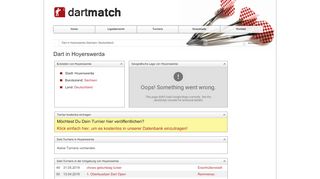 
                            1. Dart in Hoyerswerda (Sachsen) : Dart & Dartsport auf dartmatch