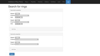 
                            8. DaRT - Search rings - Database of Ring Theory