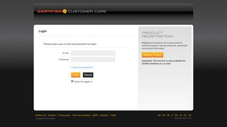 
                            2. Dartfish Customer Care - Login