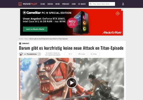 
                            8. Darum gibt es kurzfristig keine neue Attack on Titan-Episode - Moviepilot