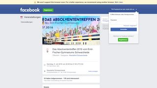 
                            8. Das Absolvententreffen 2016 vom Emil-Fischer-Gymnasiums ...