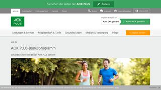 
                            11. Das AOK PLUS-Bonusprogramm - Jetzt Prämie sichern!