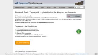 
                            2. Das Audi Bank Tagesgeld, Login & Online Banking auf audibank.de