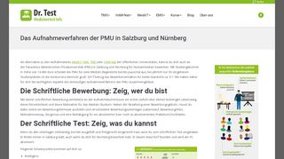 
                            5. Das Aufnahmeverfahren der PMU in Salzburg und Nürnberg | Dr. Test ...