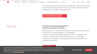 
                            8. Das Ausstellerverzeichnis der Frankfurter Buchmesse