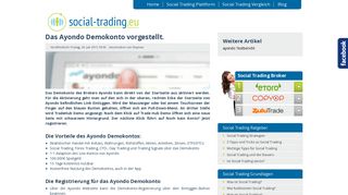 
                            10. Das Ayondo Demokonto vorgestellt. - Social-Trading.eu