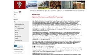 
                            10. Das Bachelorstudium - Institut für Psychologie Hauptgebäude ...