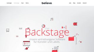 
                            2. Das Backstage - DE | Believe Distribution Services