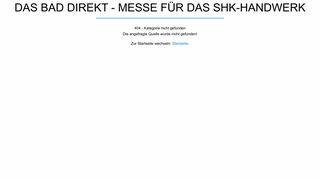 
                            10. Das Bad direkt - Messe für das SHK-Handwerk - Interdomus ...