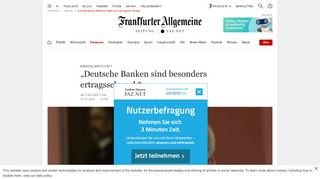 
                            13. Das Bankhaus Metzler sieht sich auf gutem Wege - FAZ