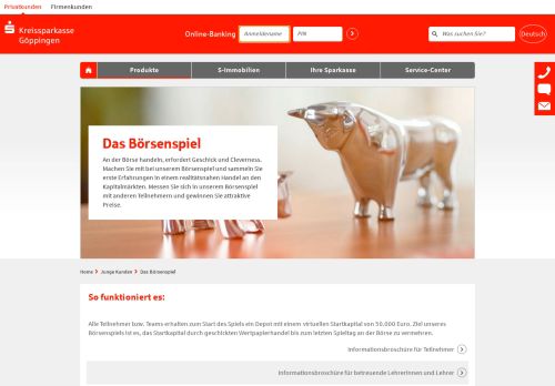 
                            6. Das Börsenspiel - Kreissparkasse Göppingen