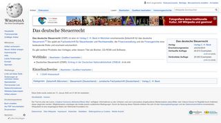 
                            6. Das deutsche Steuerrecht – Wikipedia