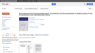 
                            13. Das elektronische Transportdokument - Frachtbrief und Konnossement ...