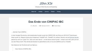 
                            5. Das Ende von CINIPAC IBC – J0hn.X3r