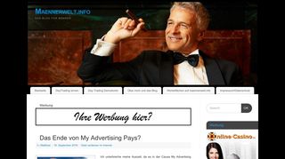 
                            4. Das Ende von My Advertising Pays? - Maennerwelt.info