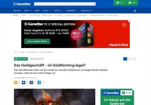 
                            10. Das Goldgeschäft - Ist Goldfarming legal? - GameStar