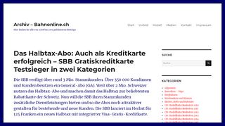 
                            12. Das Halbtax-Abo: Auch als Kreditkarte erfolgreich - SBB ...