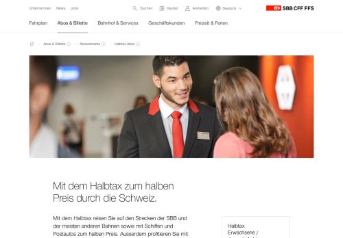 
                            2. Das Halbtax auf dem SwissPass | SBB