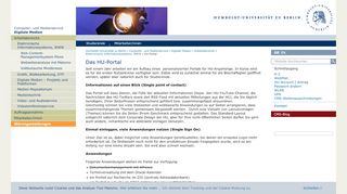 
                            8. Das HU-Portal — Digitale Medien - Computer- und Medienservice